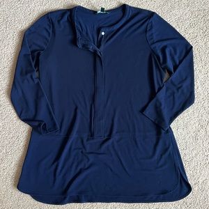 LAUREN BY RALPH LAUREN Women’s Navy Top in Size XL